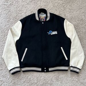 Jeff Hamilton Detroit Lions Limited Edition Wool & Leather Jacket